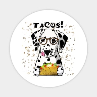 Dalmatian Taco black spotted Magnet